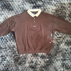 Primitive Brown and Cream Polo Sweatshirt